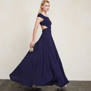 Reformation sera dress, sapphire NWOT